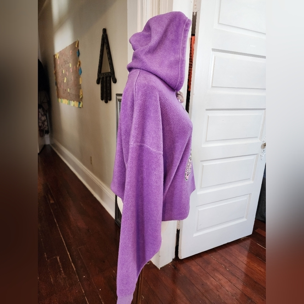Double Zero Lavender Ice Cream Graphic Hoodie Y2K Cozy Size Small - Picture 5 of 9